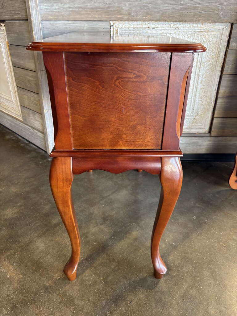 Wood Console with Mirror