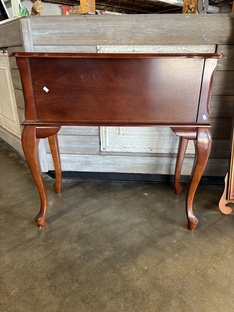 Wood Console with Mirror
