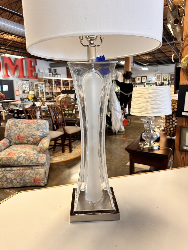 Glass Base Table Lamp