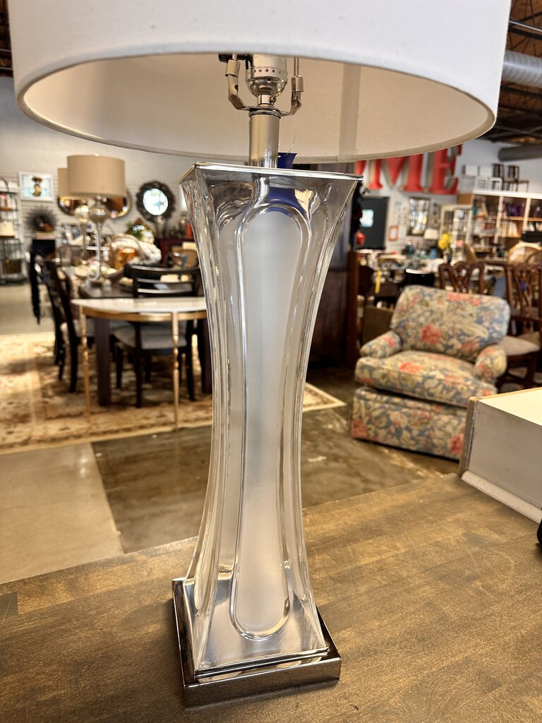 Glass Base Table Lamp