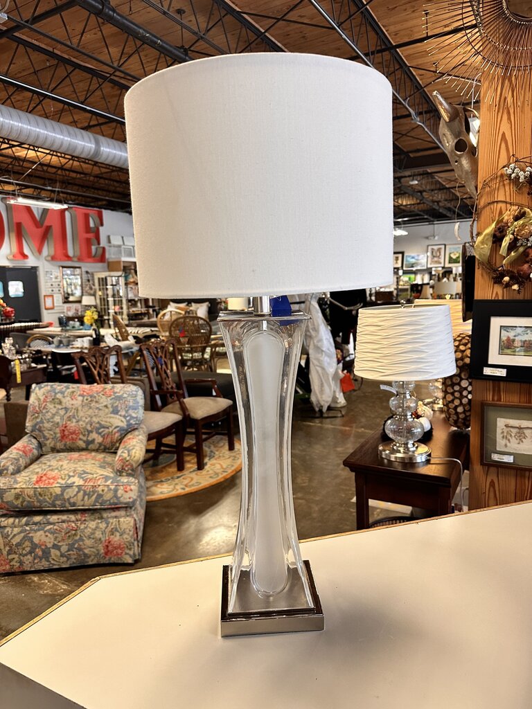 Glass Base Table Lamp