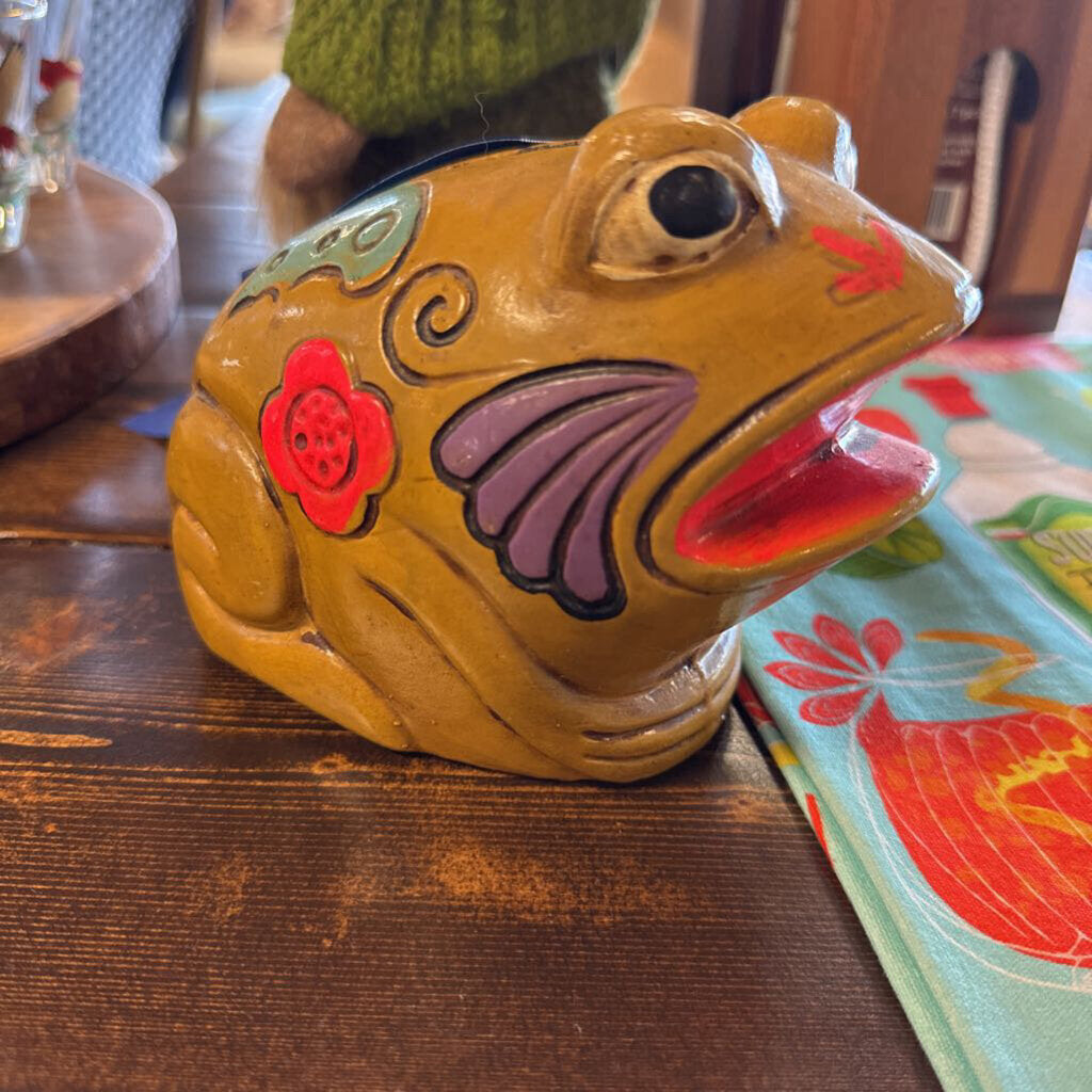 Vintage Ceramic Frog Bank