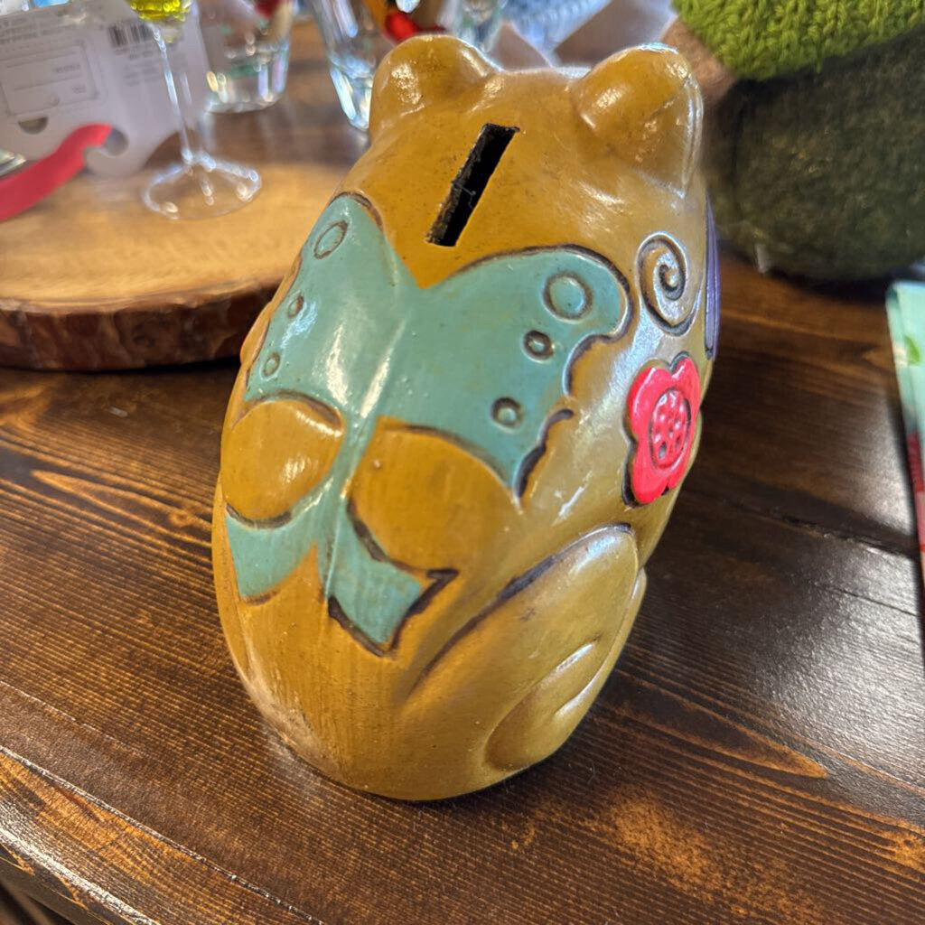 Vintage Ceramic Frog Bank
