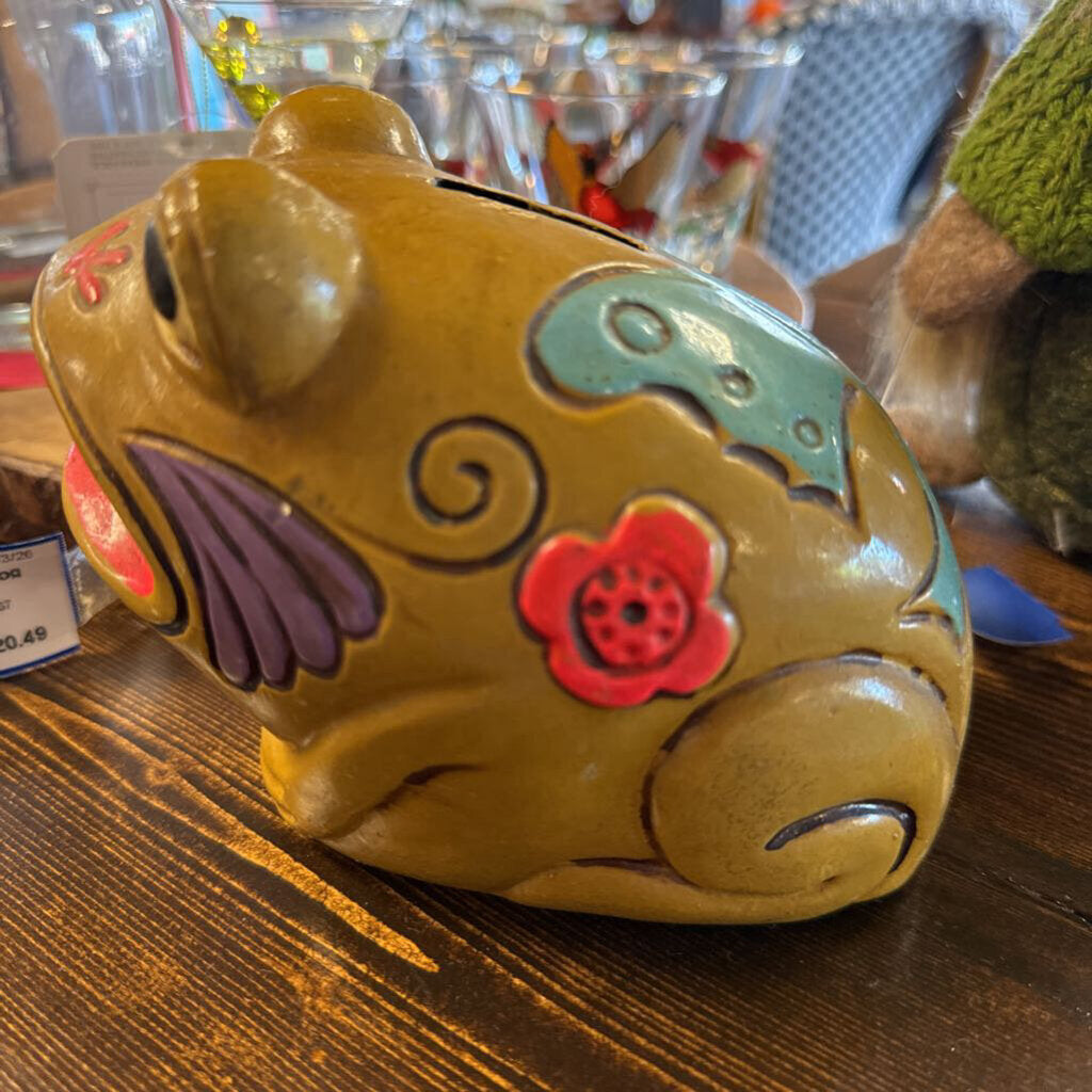 Vintage Ceramic Frog Bank