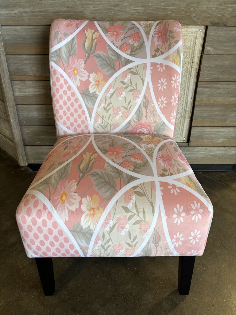 Floral Patchwork Slipper Chair