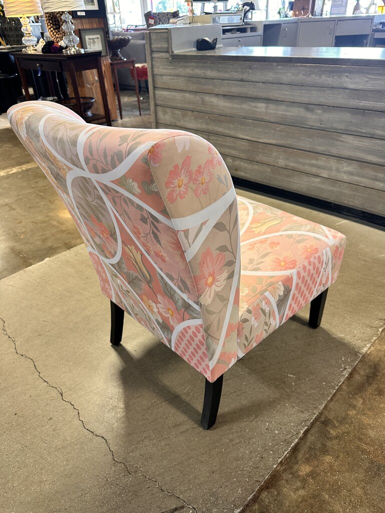 Floral Patchwork Slipper Chair
