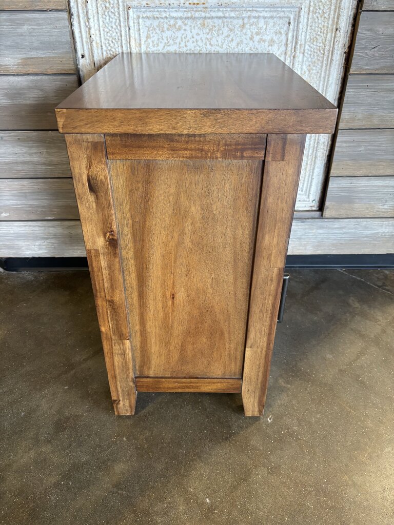 Rustic Wood End Table 20 X 13.5 X 25