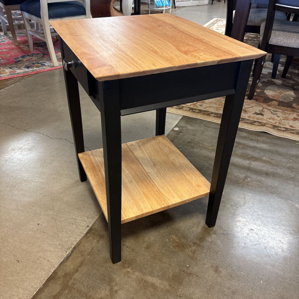 One Drawer Side Table 23.25 X 20 X 29