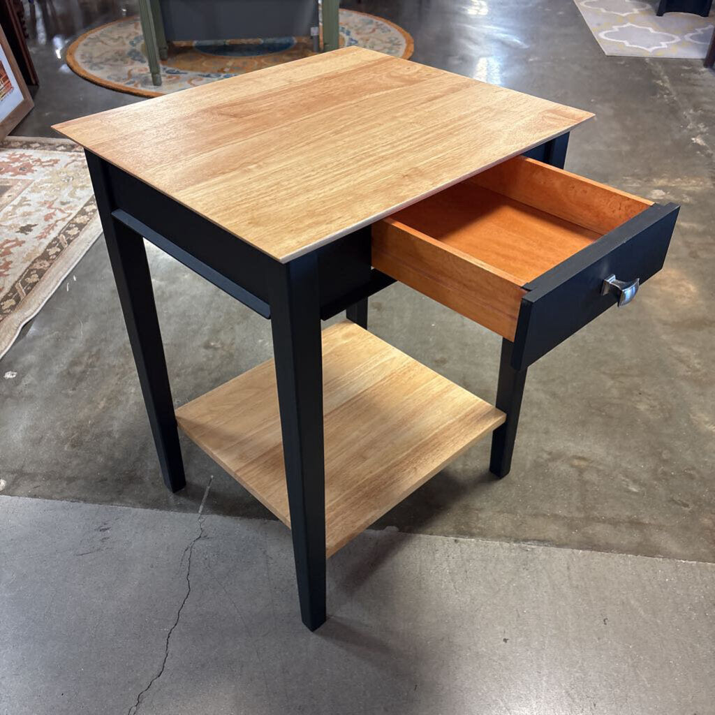One Drawer Side Table 23.25 X 20 X 29