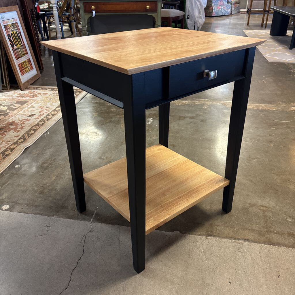 One Drawer Side Table 23.25 X 20 X 29