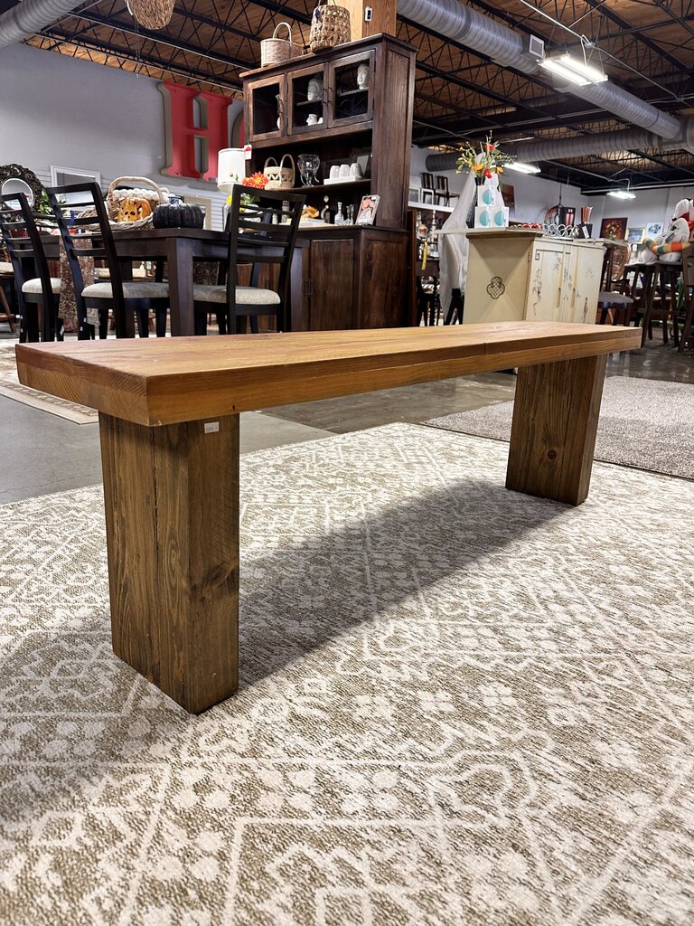 Wood Bench 55.25 X 11.75 X 17.75