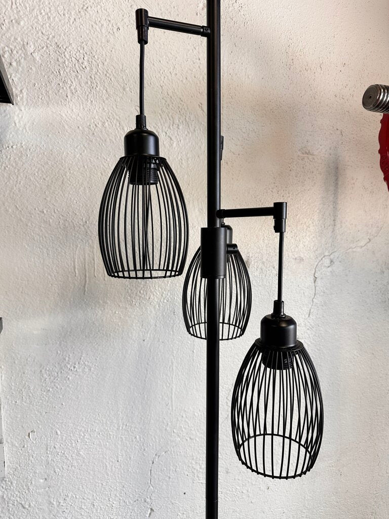 Three Wire Globe Metal Floor Lamp