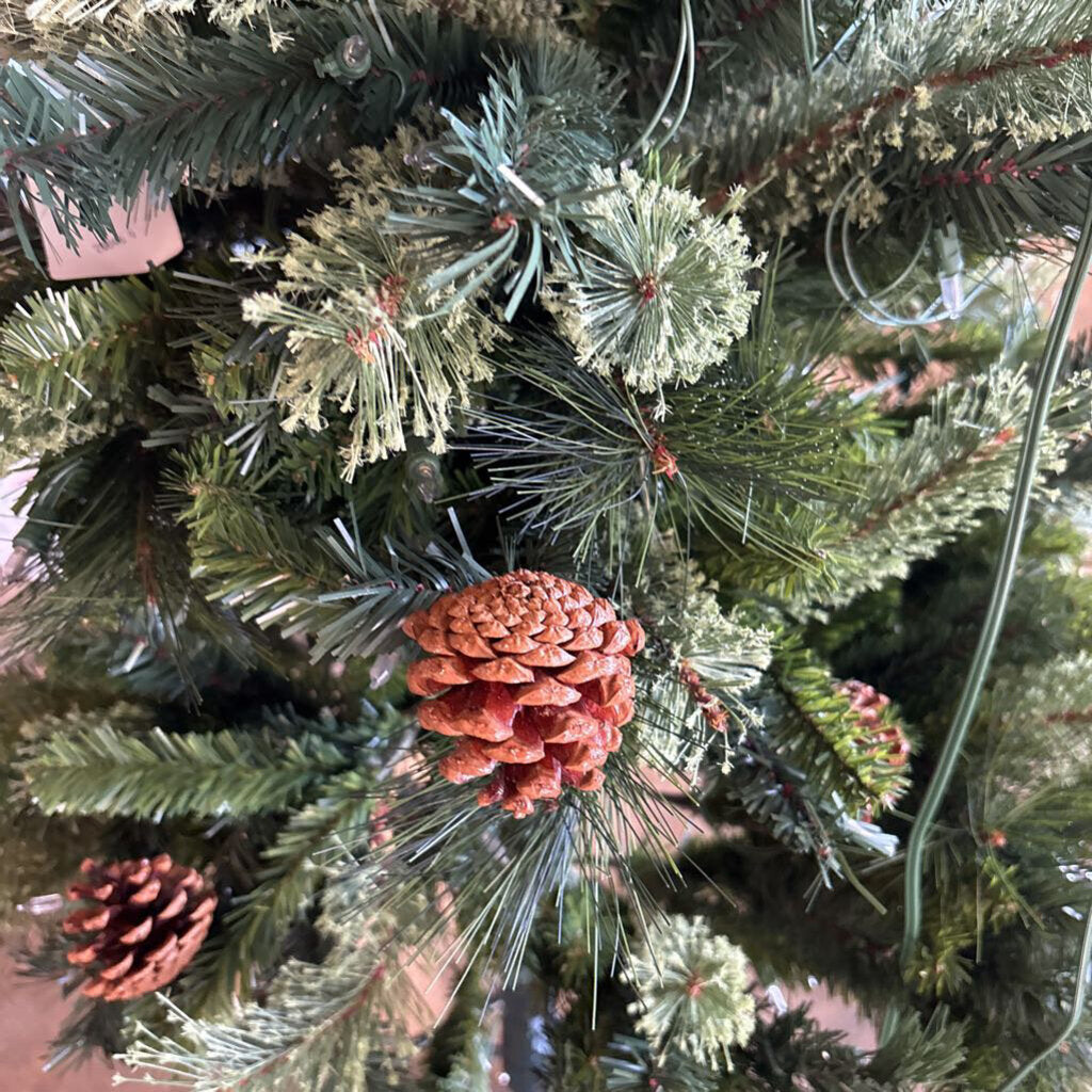 9 Ft Slim Cashmere Bristol Lighted Pine Tree