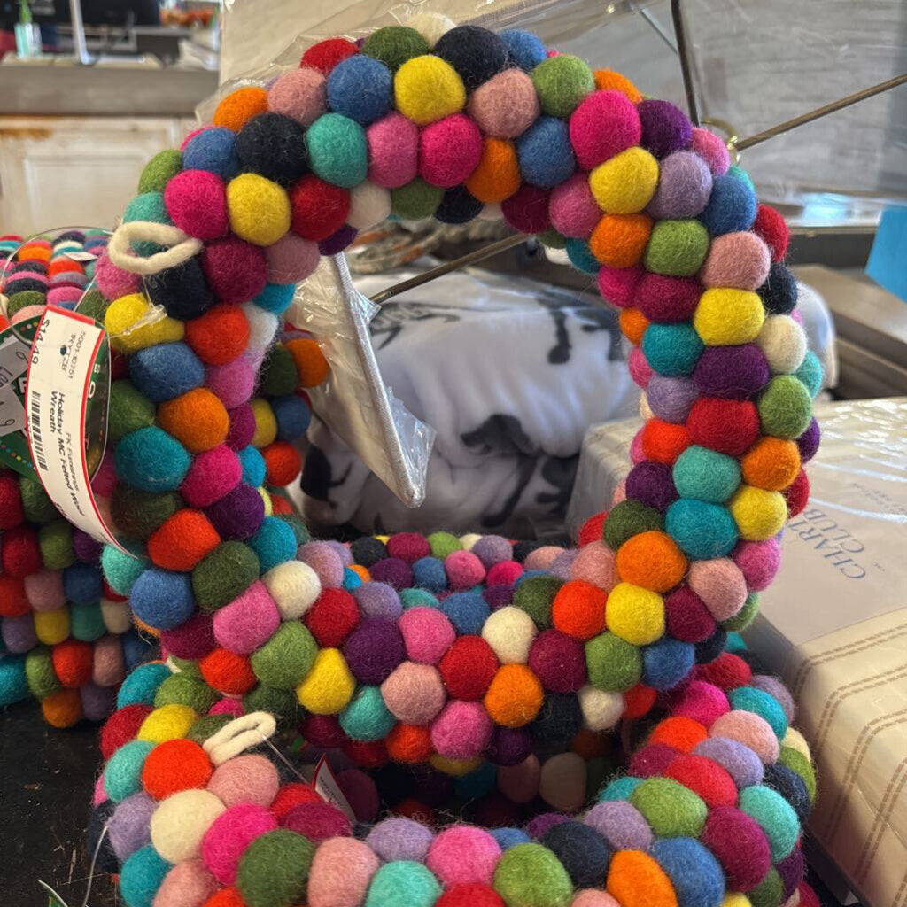MC Felted Wool Wreath