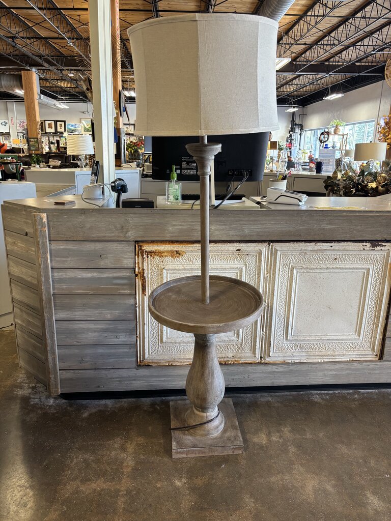 Wood Tray Table Floor Lamp Forty West