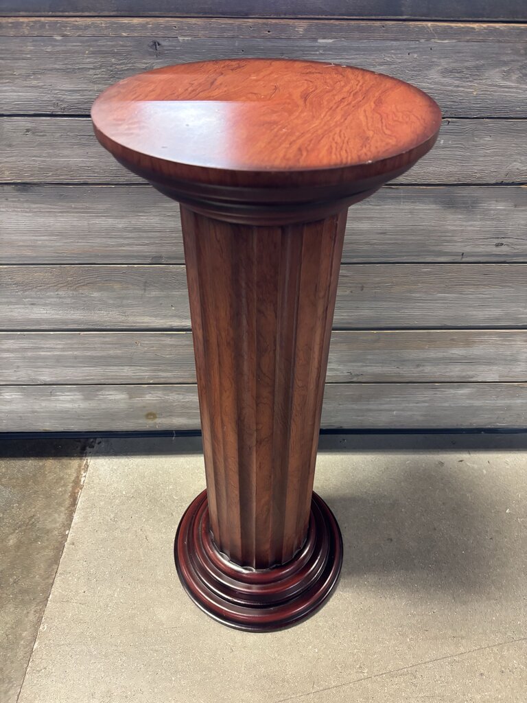 Wood Plant Stand 12"R 29.5"H