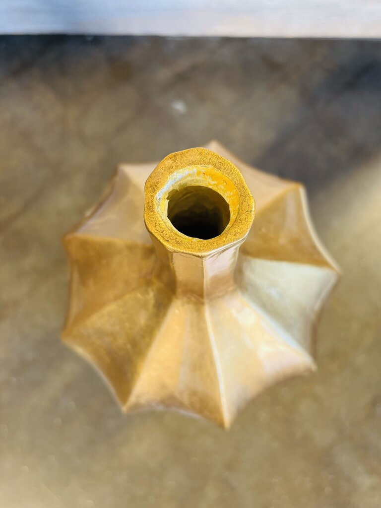 Tall Gold Foil Vase