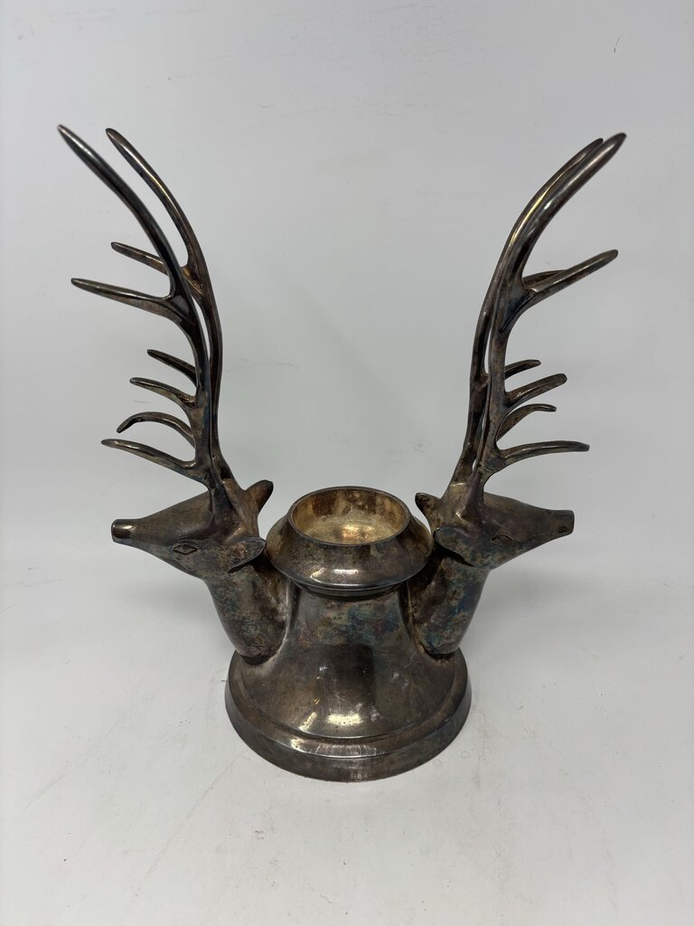 Silver Deer Candleholder