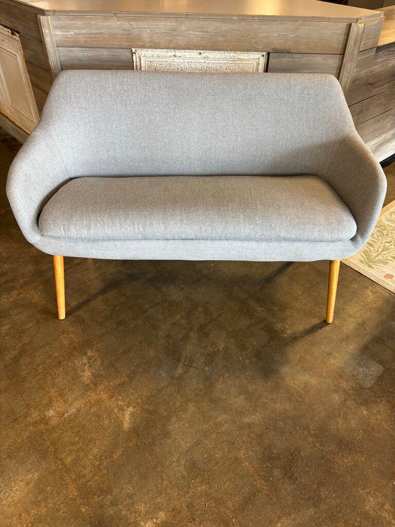 Gray Modern Loveseat