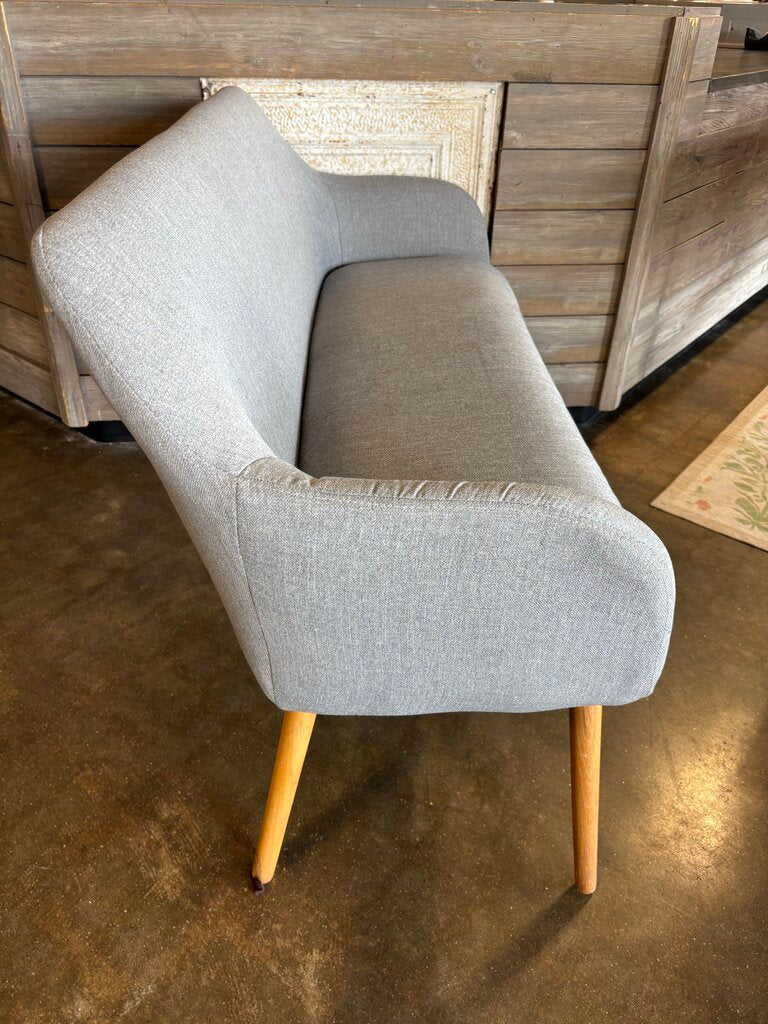 Gray Modern Loveseat