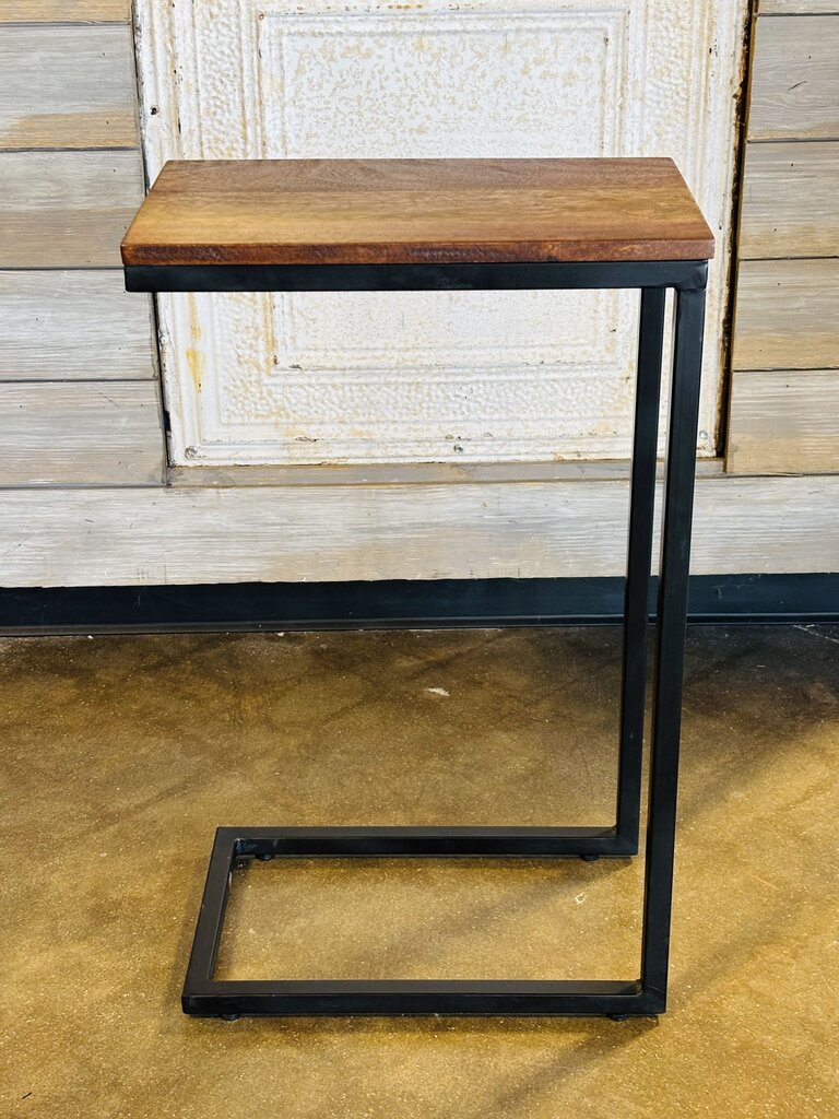 Wood/Metal "C" Table