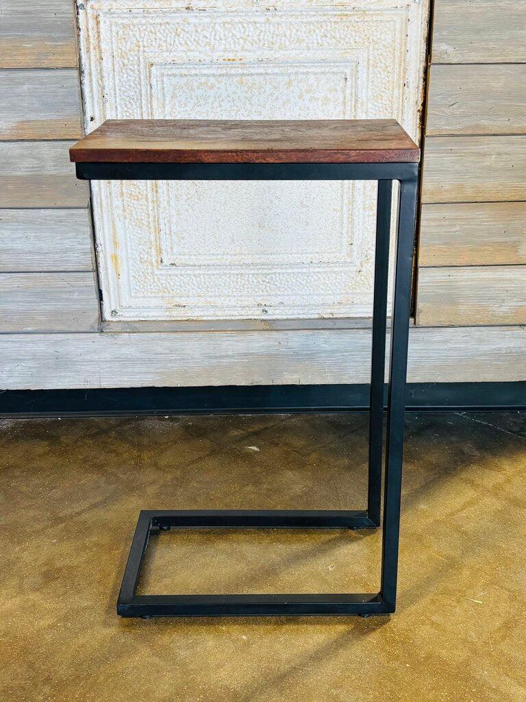 Wood/Metal "C" Table