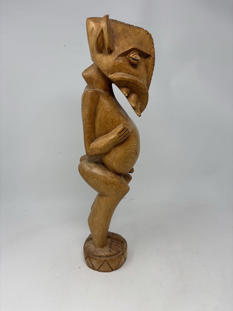 Vintage African Hand Carved Statuette