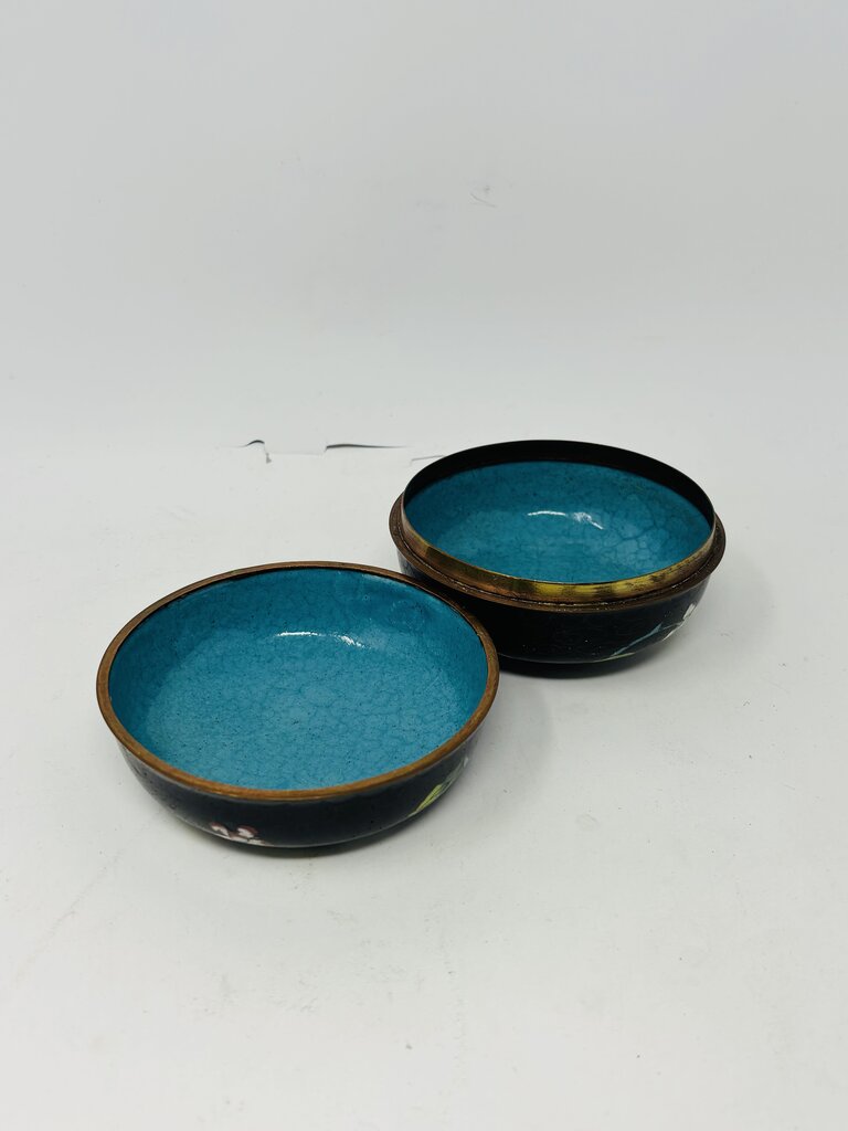 Vintage Chinese Cloisonne Trinket Bowl