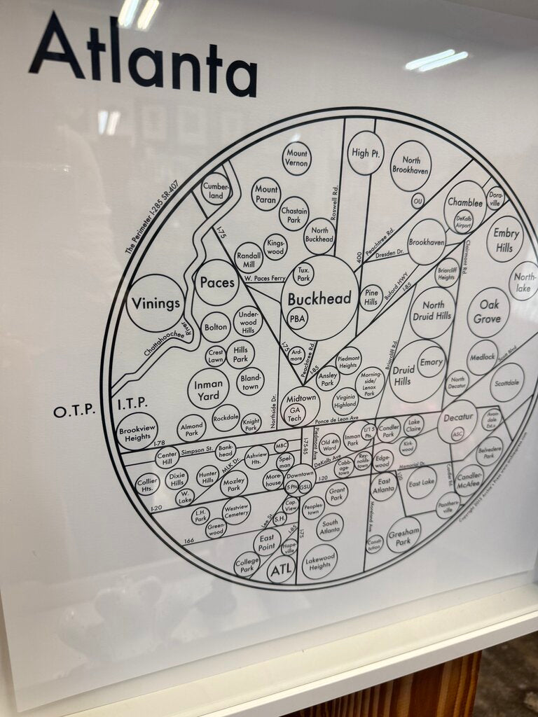 Atlanta Map Framed Artwork