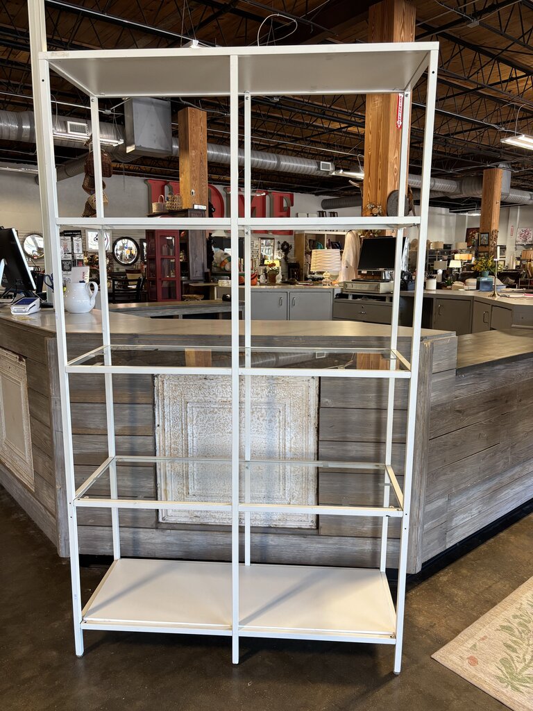 5 Tier White Shelf