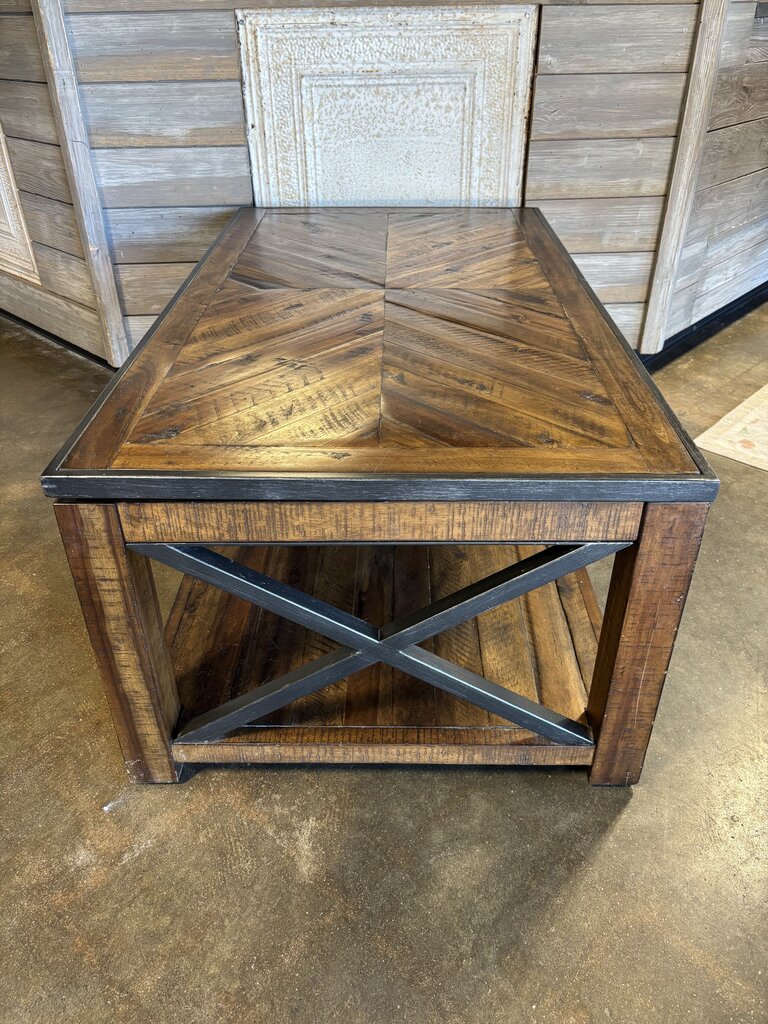 Extension Wood/Metal Coffee Table