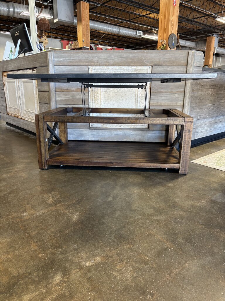 Extension Wood/Metal Coffee Table