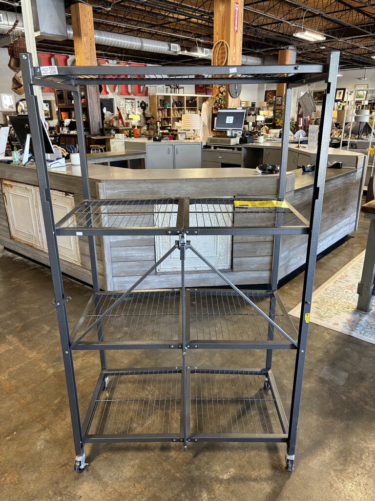 Wire 4 Shelf Folding Unit 36 x 18 x 62