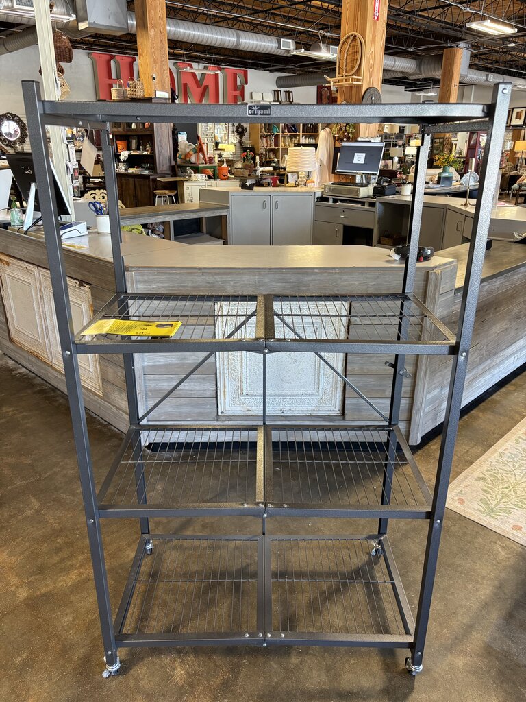 Wire 4 Shelf Folding Unit 36 x 18 x 62