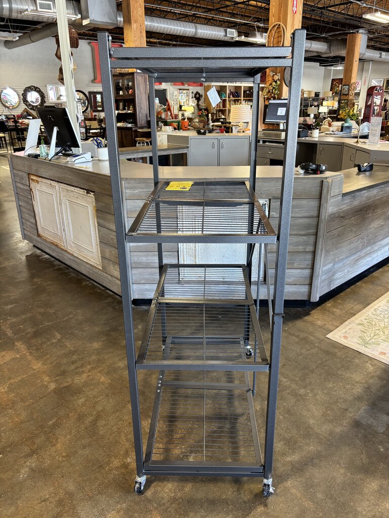Wire 4 Shelf Folding Unit 36 x 18 x 62