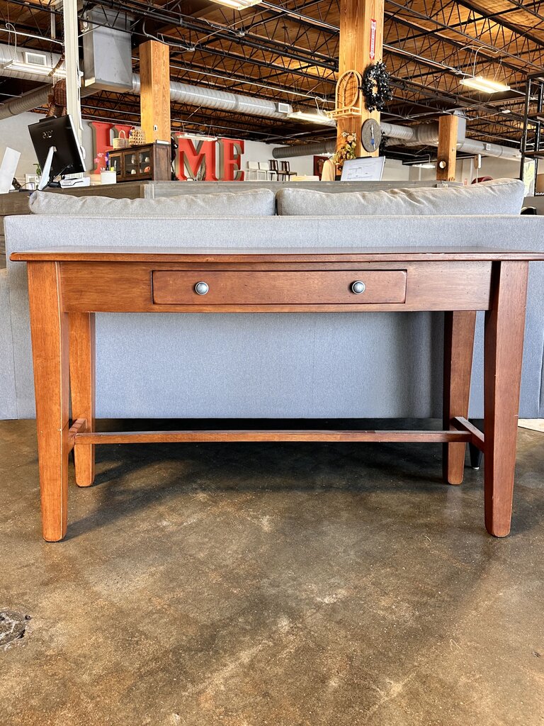 Wood Console Table & Drawer