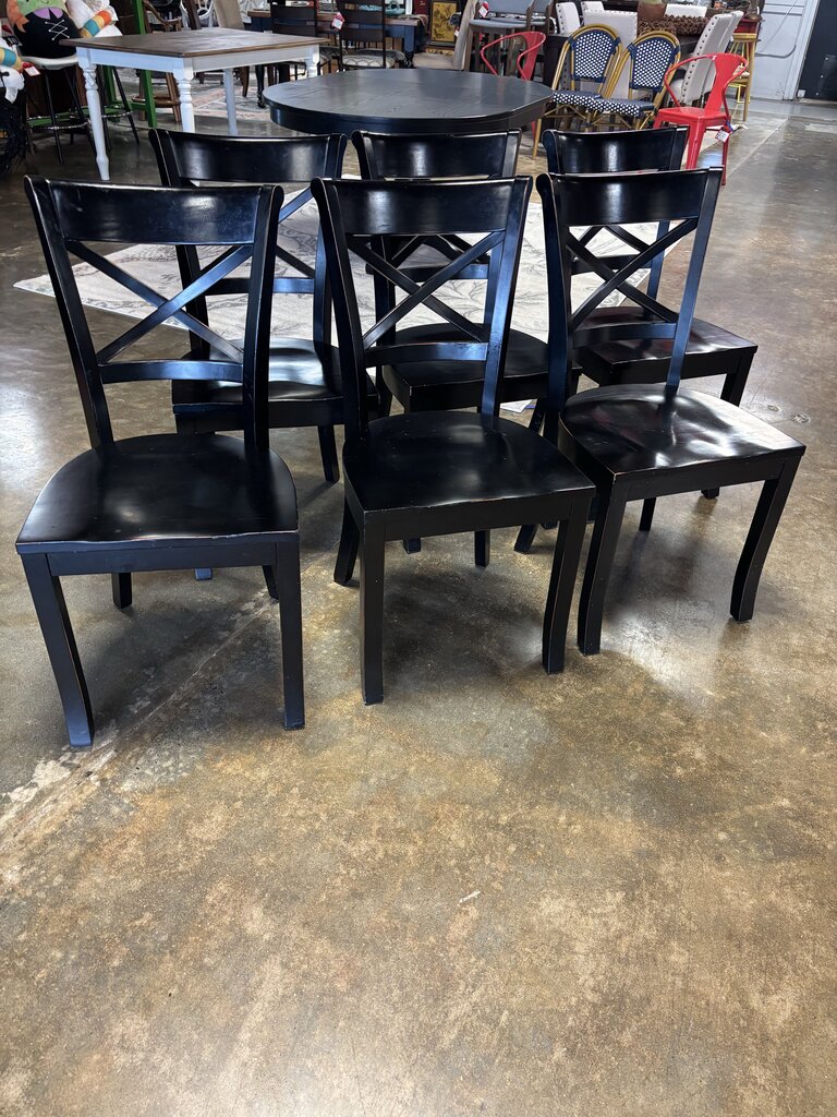 Set 6 Avalon Wood Dining Chairs