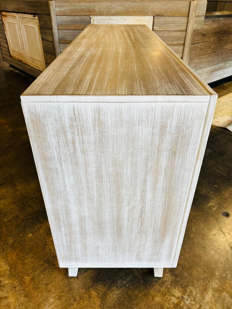 White Washed Media Cabinet