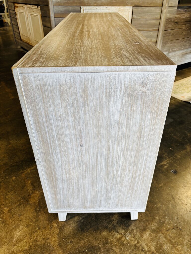 White Washed Media Cabinet