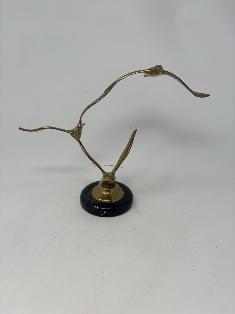 3 Gold Seagulls Statue