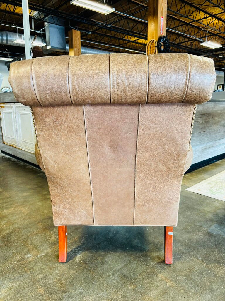 Tufted Leather Club Chair