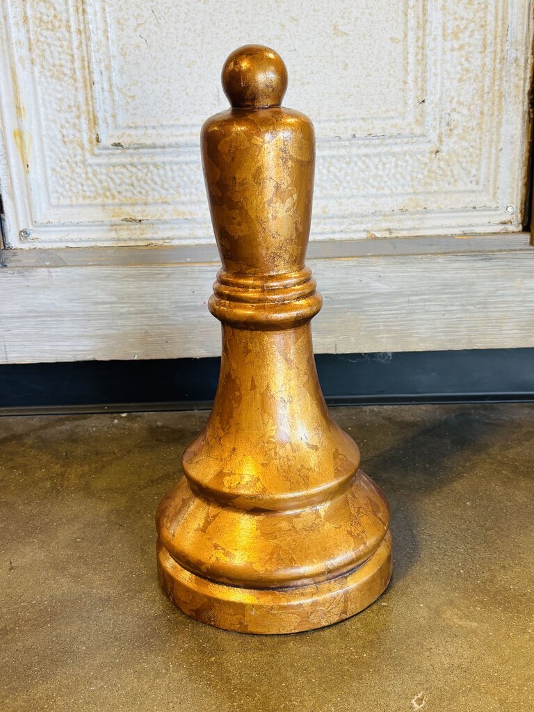 Large Accent Gold Pawn