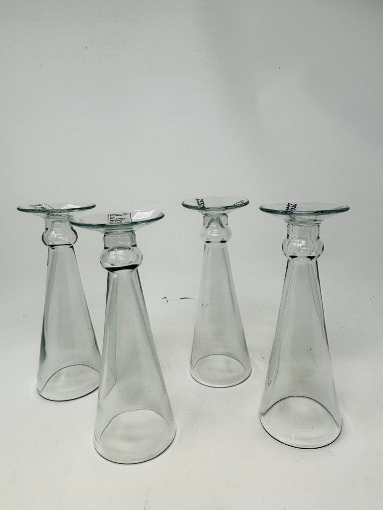 Set 4 Thick Champagne Glasses