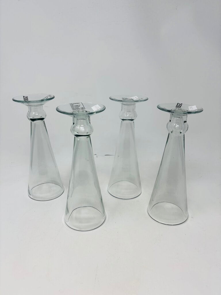 Set 4 Thick Champagne Glasses