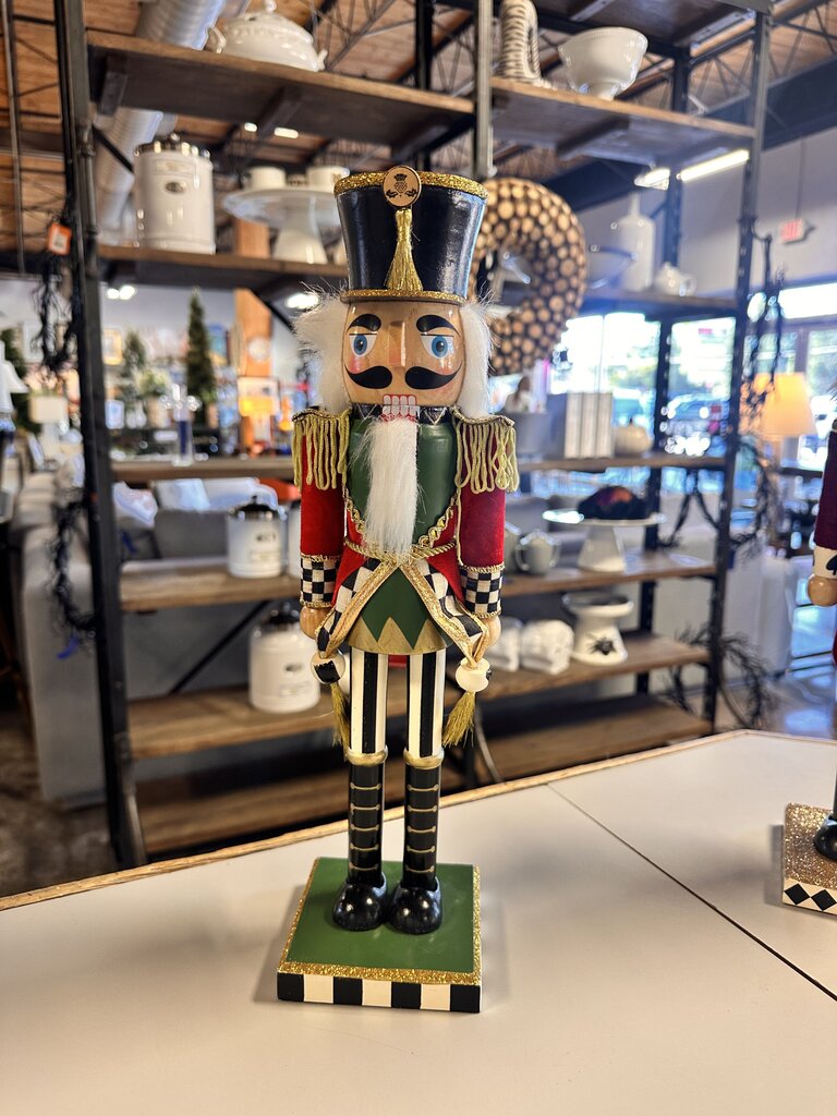 MacKenzie - Childs Green Nutcracker 15"