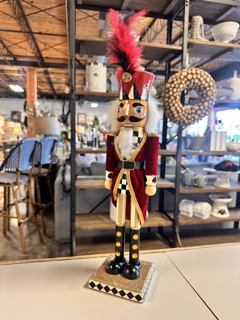 MacKenzie - Childs Red Nutcracker 15"