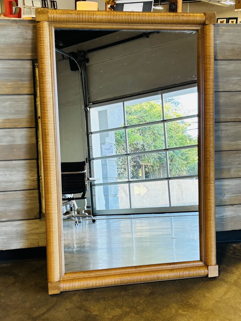 Large Wall Bamboo Mirror