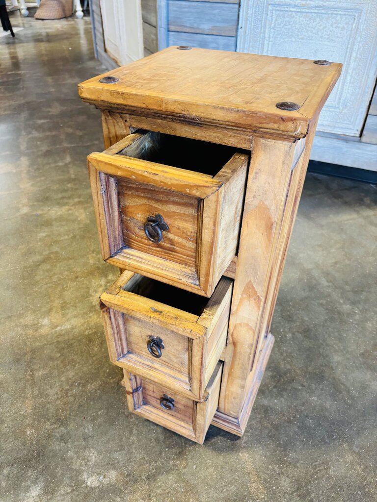3 Drawer Wood Cabinet