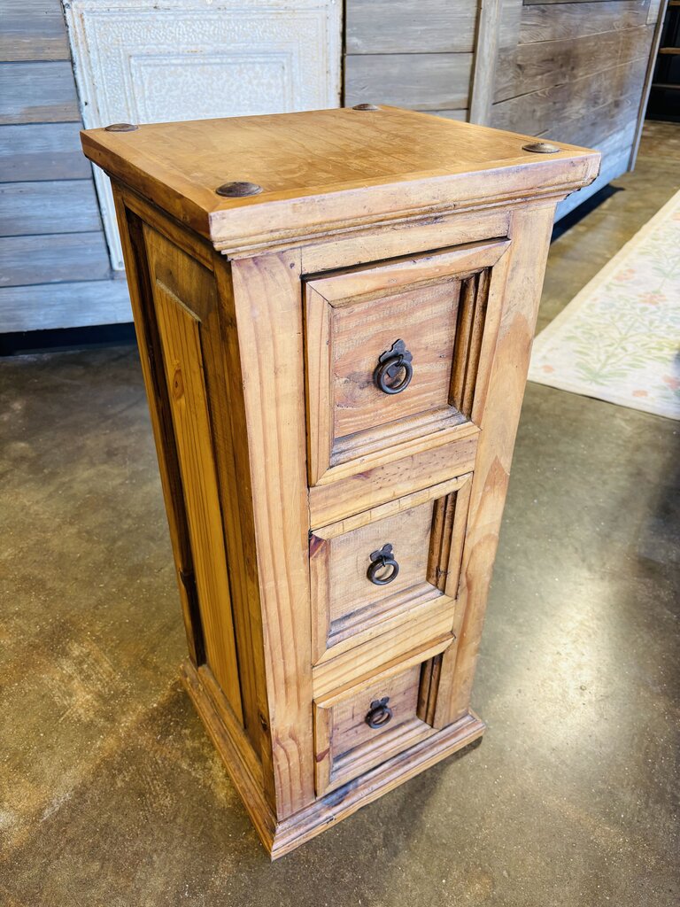 3 Drawer Wood Cabinet