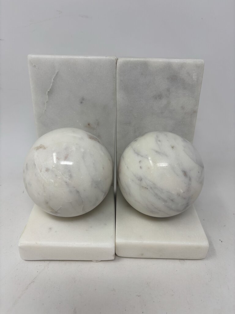 Marble Ball Bookends